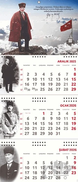 2026 Atatürk Gemici Duvar Takvimi - Sakarya – Kolektif – Halk Kitabevi kitap kapağı