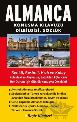 Almanca Konuşma Kılavuzu, Dilbilgisi, Sözlük – B. Orhan Doğan – Beşir Kitabevi kitap kapağı