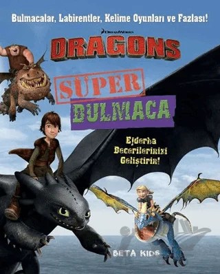 DreamWorks Dragons - Süper Bulmaca – Kolektif – Beta Kids kitap kapağı