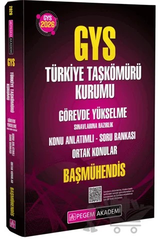2026 GYS Türkiye Taşkömürü Kurumu Görevde Yükselme Sınavlarına Hazırlık Konu Anlatımlı Soru Bankası Ortak Konular Başmühendis – Kolektif – Pegem Akademi Yayıncılık kitap kapağı