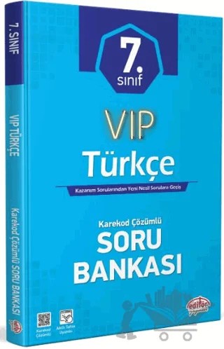 7. Sınıf VIP Türkçe Soru Bankası – Kolektif – Editör Yayınevi kitap kapağı