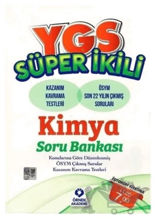 YGS Süper İkili Kimya Soru Bankası – Kolektif – Örnek Akademi kitap kapağı