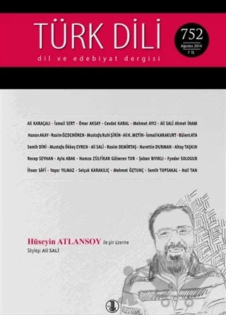 Türk Dili Dergisi Sayı: 752 Ağustos 2014 – Türk Dil Kurumu Yayınları kitap kapağı