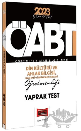 Yargı Yayınları 2023 KPSS ÖABT Din Kültürü ve Ahlak Bilgisi, İmam Hatip Liseleri Meslek Dersleri Öğretmenliği Çek Kopart Yaprak Test – Kolektif – Yargı Yayınevi kitap kapağı