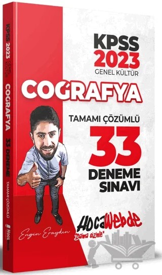 2023 KPSS Coğrafya 33 Deneme Çözümlü - Engin Eraydın – Engin Eraydın – HocaWebde Yayınları kitap kapağı