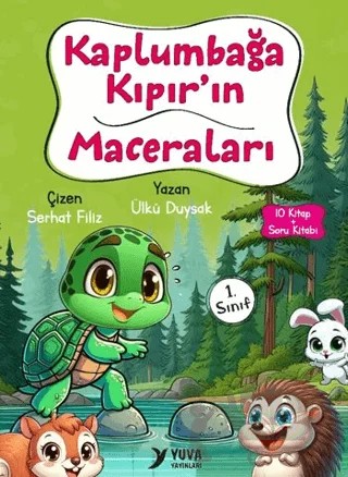 Kaplumbağa Kıpır'ın Maceraları (10 Kitap) – Ülkü Duysak – Yuva Yayınları kitap kapağı