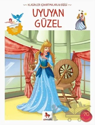 Uyuyan Güzel - Klasikler Çıkartmalarla Dizisi – Grimm Kardeşler – Almidilli kitap kapağı