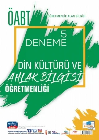 ÖABT Din Kültürü ve Ahlak Bilgisi Öğretmenliği - Öğretmenlik Alan Bilgisi - 5 Deneme – Komisyon – Nobel Sınav kitap kapağı
