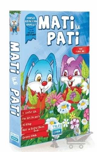 Mati İle Pati Serisi - İlkokul 1. Sınıflar İçin (10 Kitap Takım) – Mehmet Buğra – Talas Yayınları kitap kapağı