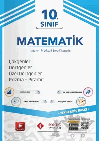 10. Sınıf Çokgenler - Dörtgenler - Özel Dörtgenler - Prizma Piramit – Kolektif – Sonuç Yayınları kitap kapağı