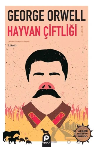 Hayvan Çiftliği – George Orwell – Pınar Yayınları kitap kapağı