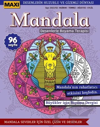 Maxi Mandala Desenlerle Boyama Terapisi 7 – Kolektif – Maxi Yayıncılık kitap kapağı