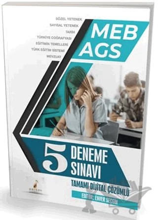 MEB - AGS Hazırlık 5 Deneme Sınavı Tamamı Dijital Çözümlü – Enver Seçgin – Pelikan Tıp Teknik Yayıncılık kitap kapağı