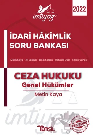 İmtiyaz - İdari Hakimlik Soru Kitabı – Ali Sakinci, Bahadır Erkol, Emin Kalkan, Metin Kaya – Temsil Kitap kitap kapağı
