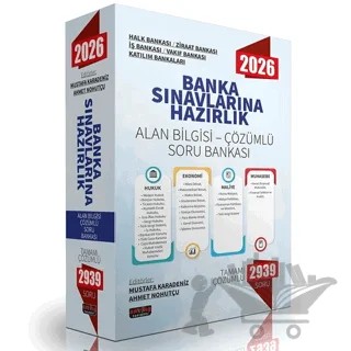 2026 Banka Sınavlarına Hazırlık Alan Bilgisi Çözümlü Soru Bankası – Ahmet Nohutçu, Mustafa Karadeniz – Savaş Yayınevi kitap kapağı