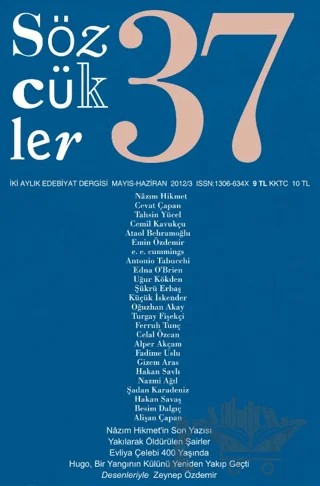 Sözcükler Dergisi Sayı: 37 Mayıs - Haziran 2012 – Sözcükler Yayınları kitap kapağı