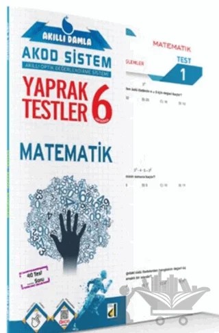 6. Sınıf Akıllı Damla Matematik Yaprak Testi – Kolektif – Damla Yayınevi kitap kapağı