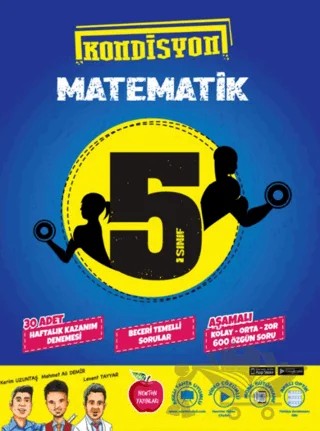 5. Sınıf Kondüsyon Matematik Deneme – Kolektif – Newton Yayınları kitap kapağı