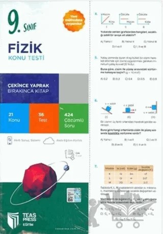 9. Sınıf Fizik Konu Testi – Kolektif – Teas Press kitap kapağı