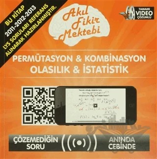 Permütasyon ve Kombinasyon Olasılık ve İstatiktik – Bahtım Kırbaş – Akıl Fikir Mektebi kitap kapağı
