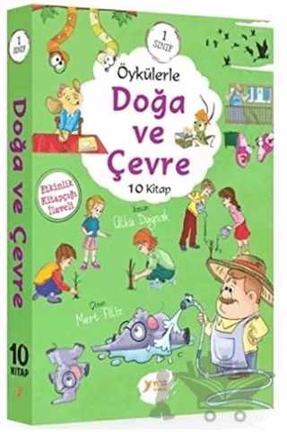 1. Sınıf Öykülerle Doğa ve Çevre Seti (10 Kitap Takım) – Kolektif – Yuva Yayınları kitap kapağı