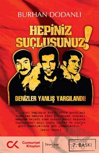 Hepiniz Suçlusunuz! – Burhan Dodanlı – Cumhuriyet Kitapları kitap kapağı
