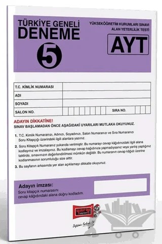 AYT Türkiye Geneli Deneme 5 – Kolektif – Yargı Yayınevi kitap kapağı