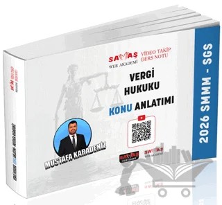 SMMM - SGS Vergi Hukuku Konu Anlatımı – Mustafa Karadeniz – Savaş Yayınevi kitap kapağı