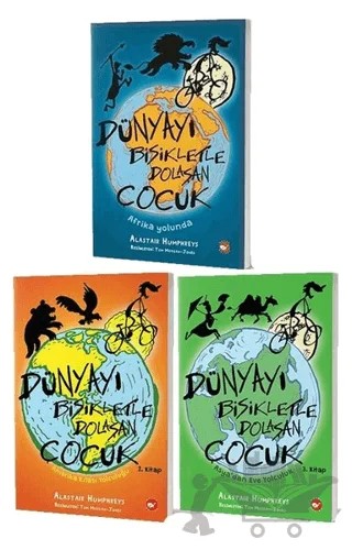 Dünyayı Bisikletle Dolaşan Çocuk Seti – Alastair Humphreys – Beyaz Balina Yayınları kitap kapağı