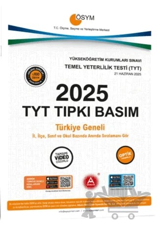 2025 TYT Tıpkı Basım Çıkmış Sorular – Kolektif – A Yayınları kitap kapağı