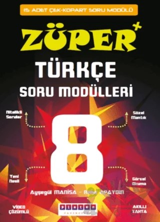 8. Sınıf Züper Türkçe Soru Modülleri – Ayşegül Manisa, Reha Apaydın – Platon Yayıncılık kitap kapağı