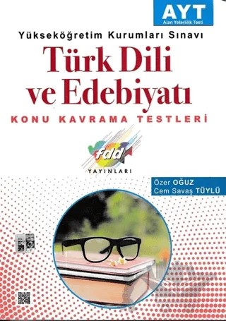 YKS AYT Türk Dili ve Edebiyatı Konu Kavrama Testleri – Cem Savaş Tüylü, Özer Oğuz – Fdd Yayınları kitap kapağı