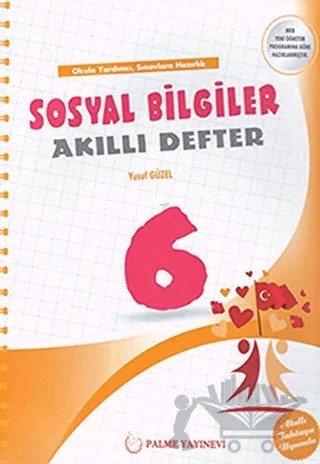 6. Sınıf Sosyal Bilgiler Akıllı Defter – Yusuf Güzel – Palme Yayınları kitap kapağı