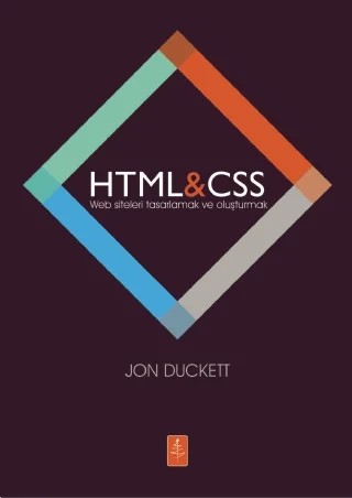 HTML & CSS Web Siteleri Tasarlamak ve Oluşturmak - HTML & CSS Design and Build Websites – Jon Duckett – Nobel Yaşam kitap kapağı