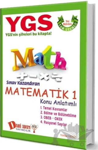 YGS Matematik Konu Anlatımlı – İsmet Kiraz – Dahi Adam Yayıncılık kitap kapağı
