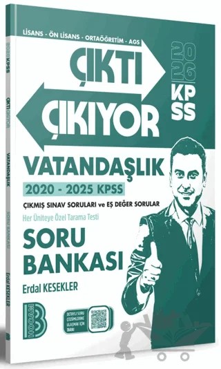 2026 Çıktı Çıkıyor Vatandaşlık Soru Bankası – Erdal Kesekler – Benim Hocam Yayınları kitap kapağı