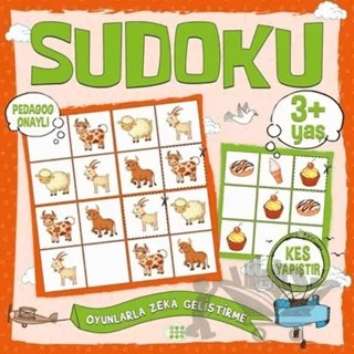 Çocuklar İçin Sudoku Kes Yapıştır (3+ Yaş) – Kolektif – Dokuz Çocuk kitap kapağı