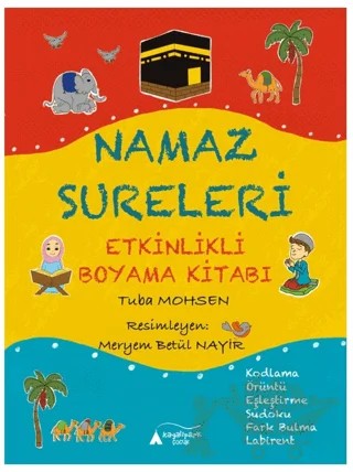 Namaz Sureleri – Etkinlikli Boyama Kitabı – Tuba Mohsen – Kayalıpark kitap kapağı