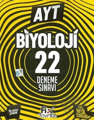 2024 AYT Biyoloji 22 Denemeleri – Kolektif – Fix Yayınları kitap kapağı