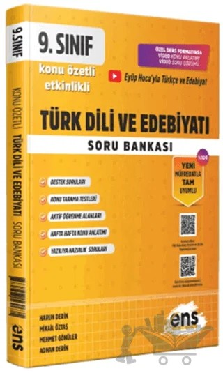 9. Sınıf Türk Dili ve Edebiyatı Etkinlikli Soru Bankası – Harun Derin, Mikail Öztaş, Mehmet Gönüler, Adnan Derin – ENS Yayınları kitap kapağı