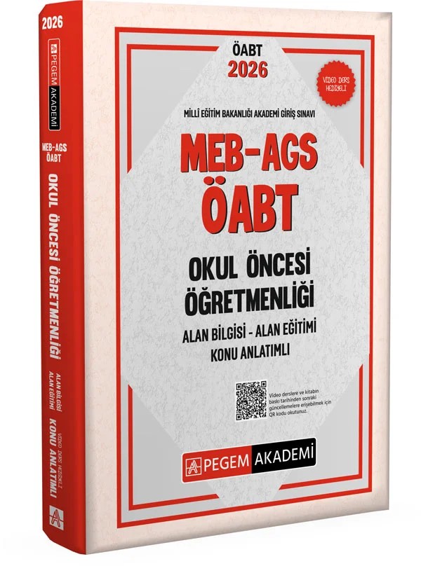 2026 MEB AGS ÖABT Okul Öncesi Öğretmenliği Alan Bilgisi - Alan Eğitimi - Konu Anlatımlı – Konu Anlatımlı – Pegem Akademi Yayıncılık kitap kapağı