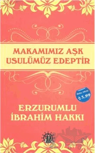 Makamımız Aşk Usulümüz Edeptir – Erzurumlu İbrahim Hakkı Hazretleri – Yason Yayıncılık kitap kapağı