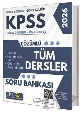 KPSS Ortaöğretim Ön Lisans Tüm Dersler Soru Bankası – Kolektif – Tasarı Eğitim Yayınları kitap kapağı