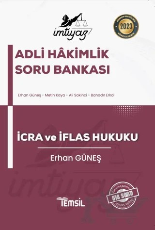 İmtiyaz Adli-İdari Hakimlik İcra ve İflas Hukuku Soru Bankası – Erhan Güneş – Temsil Kitap kitap kapağı