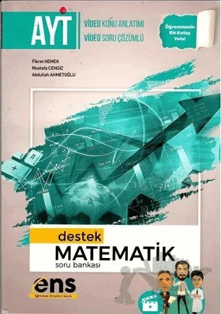 2022 AYT Matematik Destek Soru Bankası – Fikret Hemek, Mustafa Cengiz, Abdullah Ahmetoğlu – ENS Yayınları kitap kapağı