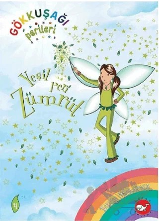 Gökkuşağı Perileri 4 - Yeşil Peri Zümrüt – Daisy Meadows – Beyaz Balina Yayınları kitap kapağı