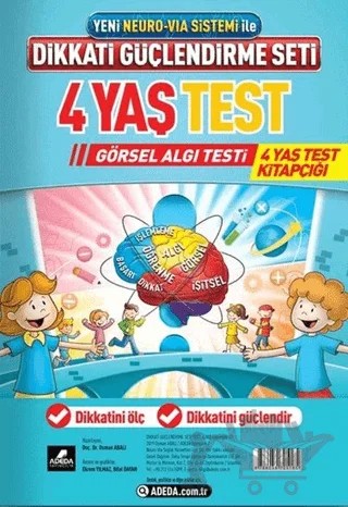 Dikkati Güçlendirme Seti 4 Yaş Test – Osman Abalı – Adeda Yayınları kitap kapağı