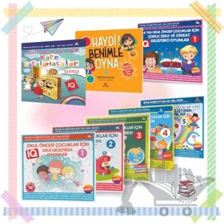 3-7 Yaş Çocuklar İçin IQ Zeka ve Dikkat Geliştiren Oyunlar (8 Kitap Takım) – Bahar Çelik – Ekinoks Yayın Grubu kitap kapağı