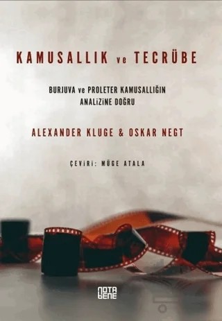 Kamusallık ve Tecrübe – Alexander Kluge, Oskar Negt – Nota Bene Yayınları kitap kapağı
