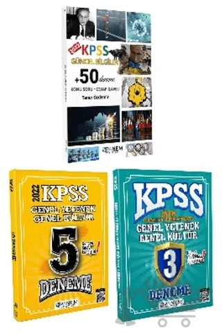 KPSS Güncel Bilgiler 50 Deneme + KPSS Genel Yetenek Genel Kültür 5 Deneme + KPSS Genel Yetenek Genel Kültür 3 Deneme – Kolektif – Panem Yayınları kitap kapağı